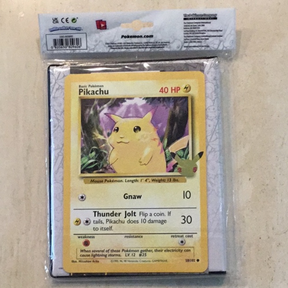 Pokemon Binder 2021 25th Anniversary Collector’s Album Celebrations Pikachu Card - Picture 7 of 9